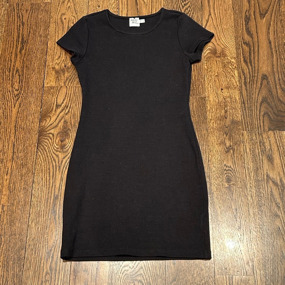 Princess Polly Black Crewneck Knit Dress